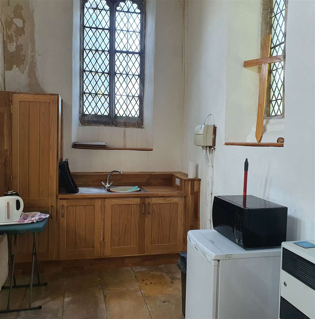 The servery is a welcome addition to the church