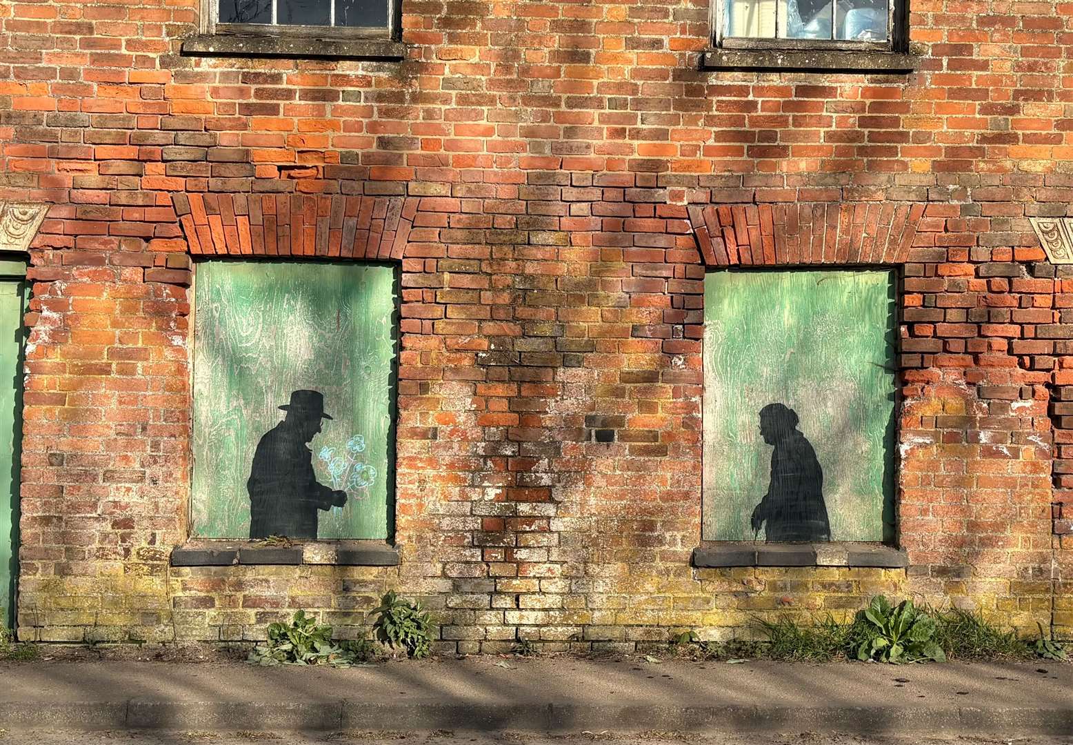 A reader wondered if this was a Banksy in School Road, Upwell