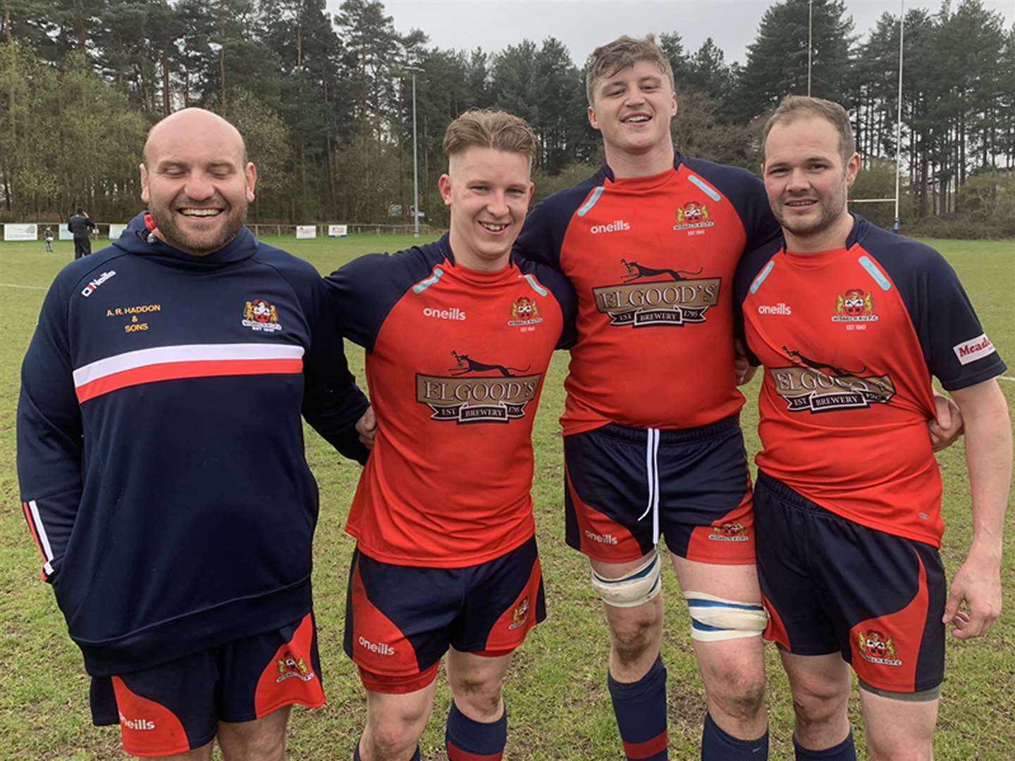Wisbech at Thetford 6.4.2019. L-R: Nico Steenkamp, Martin Day, Solomon Prestidge, Shane Vickers (8332968)