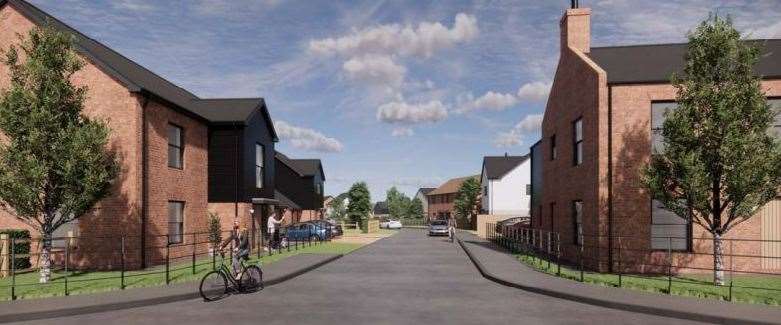 Images which accompanied the planning application to build homes on the former Butterfly Park in Long Sutton