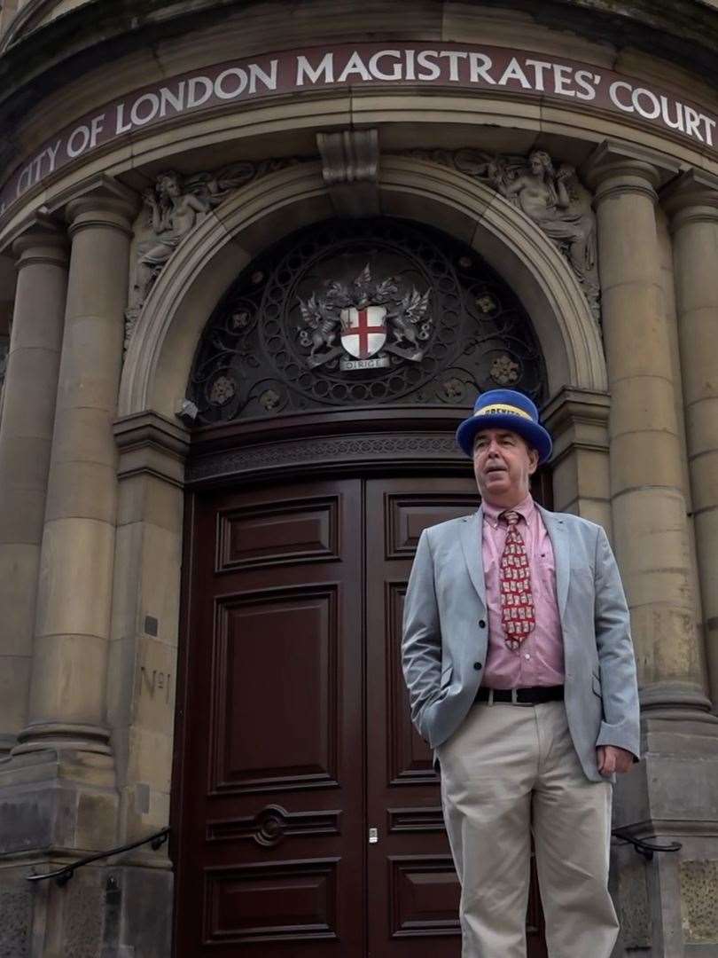 Steve Bray at City of London Magistrates’ Court (Ben Baker/PA)