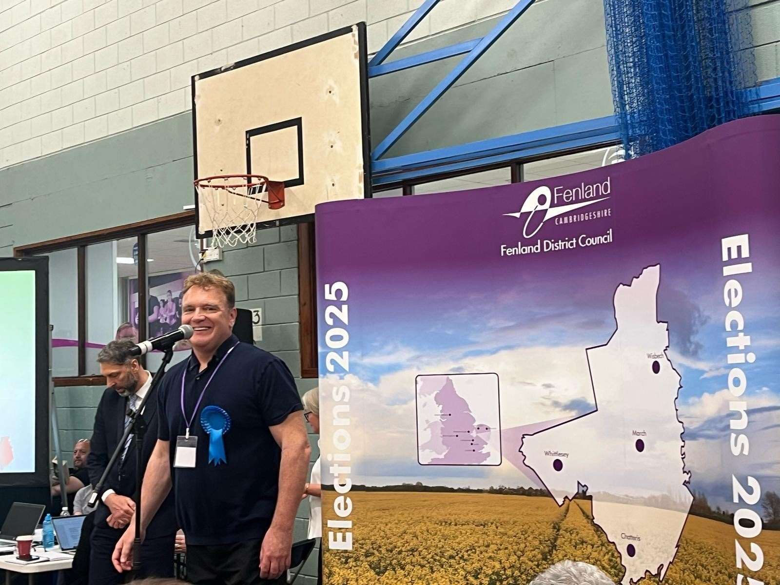 Steve Tierney has been re-elected for Wisbech West