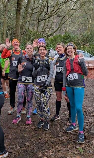 Three Counties Running Club members at Shouldham
