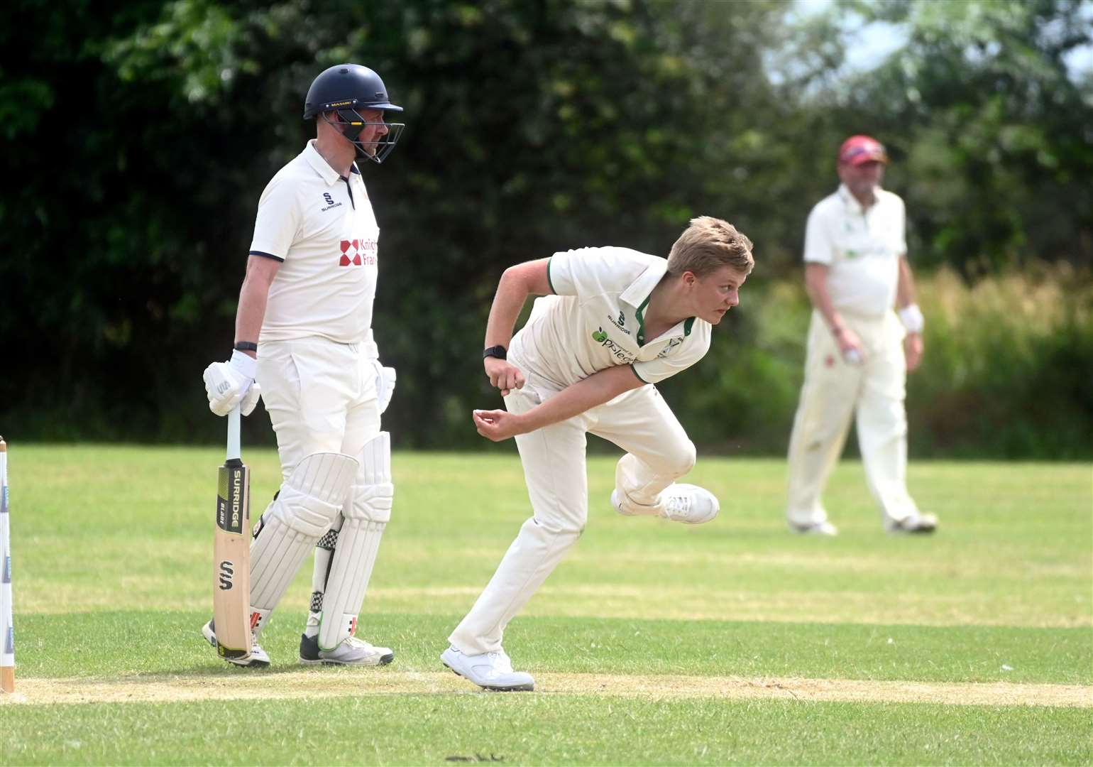 Action from Chatteris 2nds against Wisbech 3rds in CCA Junior League 3 North