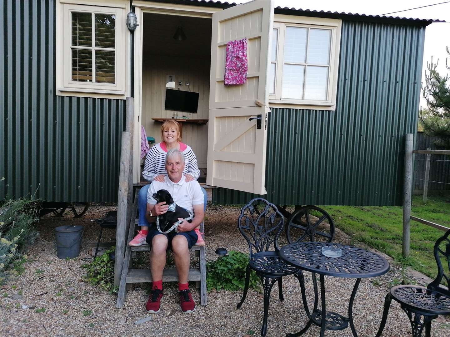 A night in the shepherd's hut at Four Winds was a lovely little get away for reporter Sarah Cliss and her husband Tony - Rufus the dog enjoyed it too. (57391917)