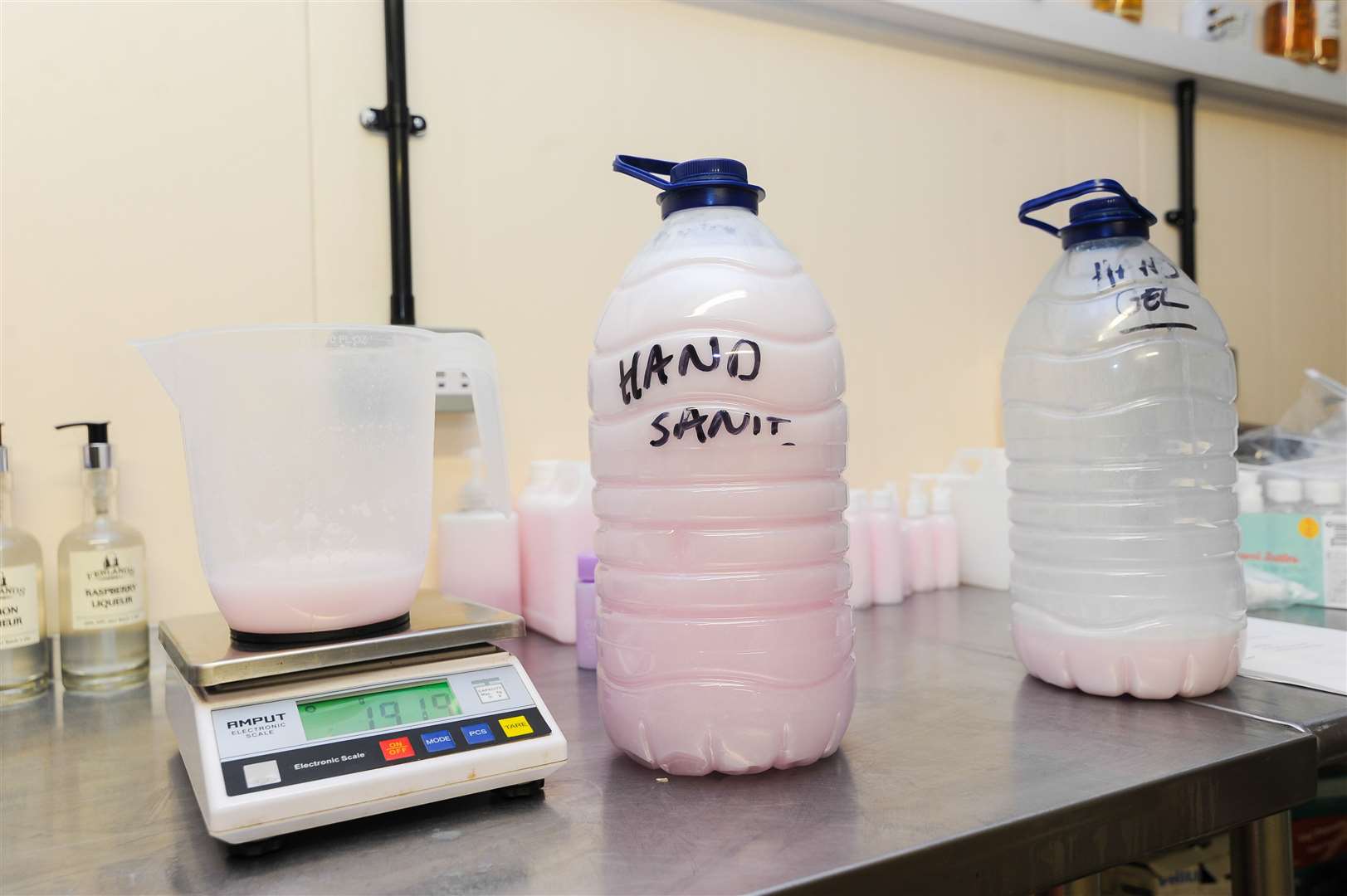Anthony Winterbourne has been making sanitiser from leftover alcohol at FenSpirits Ltd in Wisbech.. (31729621)