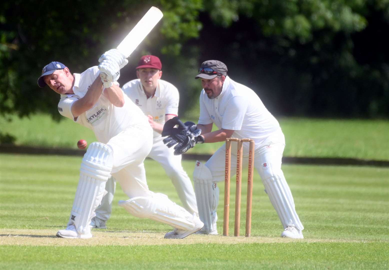 Martin Woollard batting for Wisbech 4ths v Ely 3rds