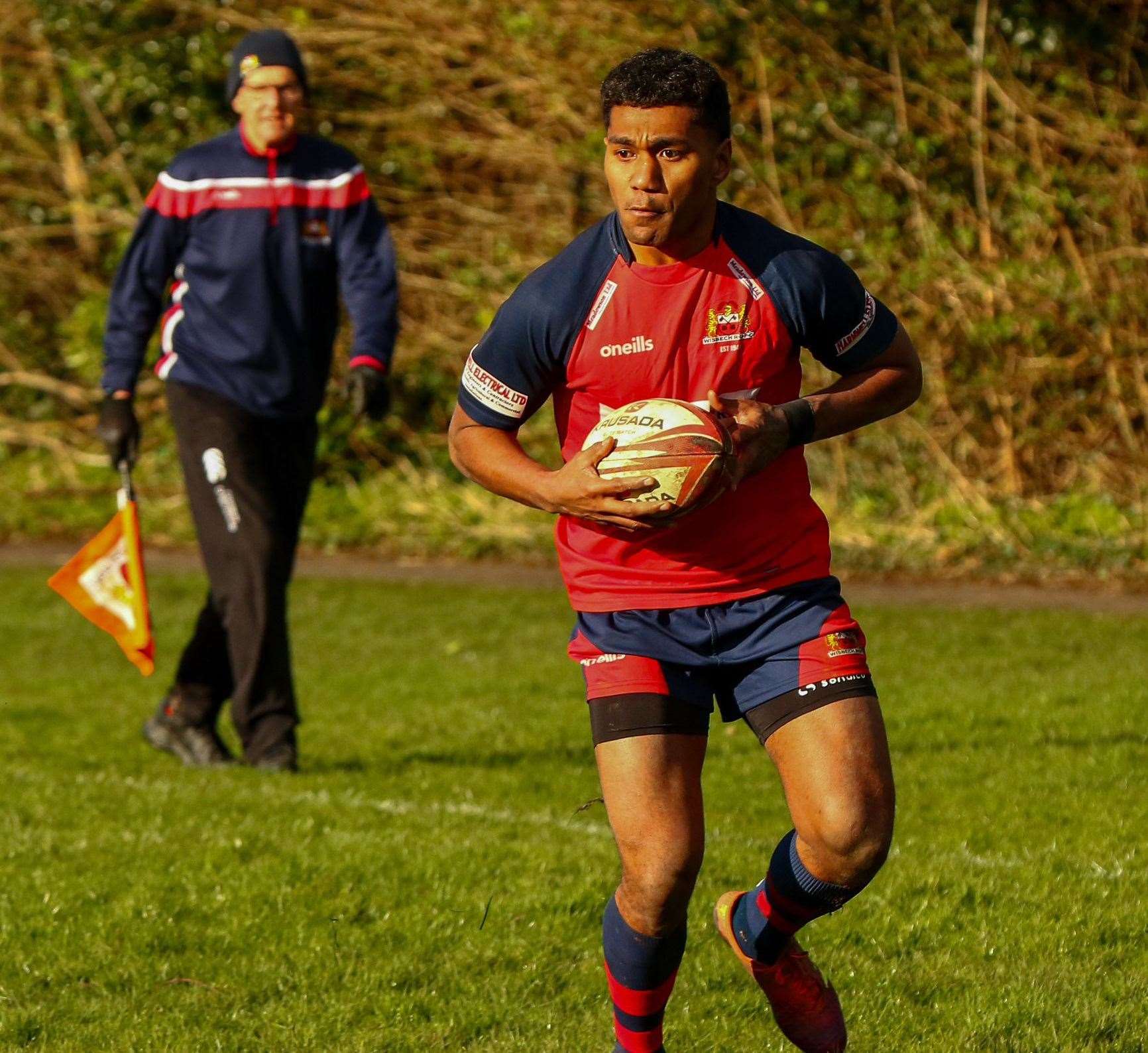 Centre Jiko Kianoco was in fine form. Picture: Andy Titmuss