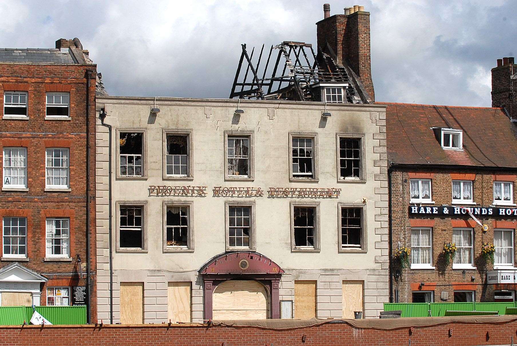 Phoenix Hotel shortly after the 2010 fire. (14566880)