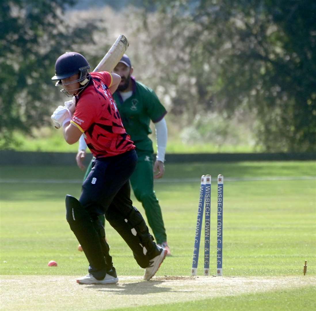 Danny Haynes is bowled