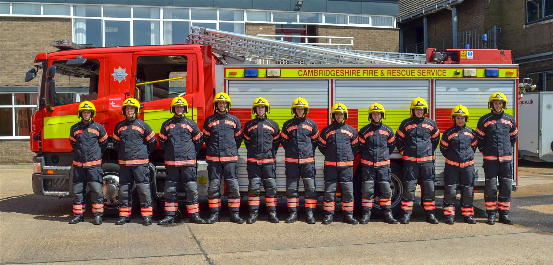 Eleven new on-call fire fighters have passed their training and are now ready for action at the county's fire stations. (3873616)
