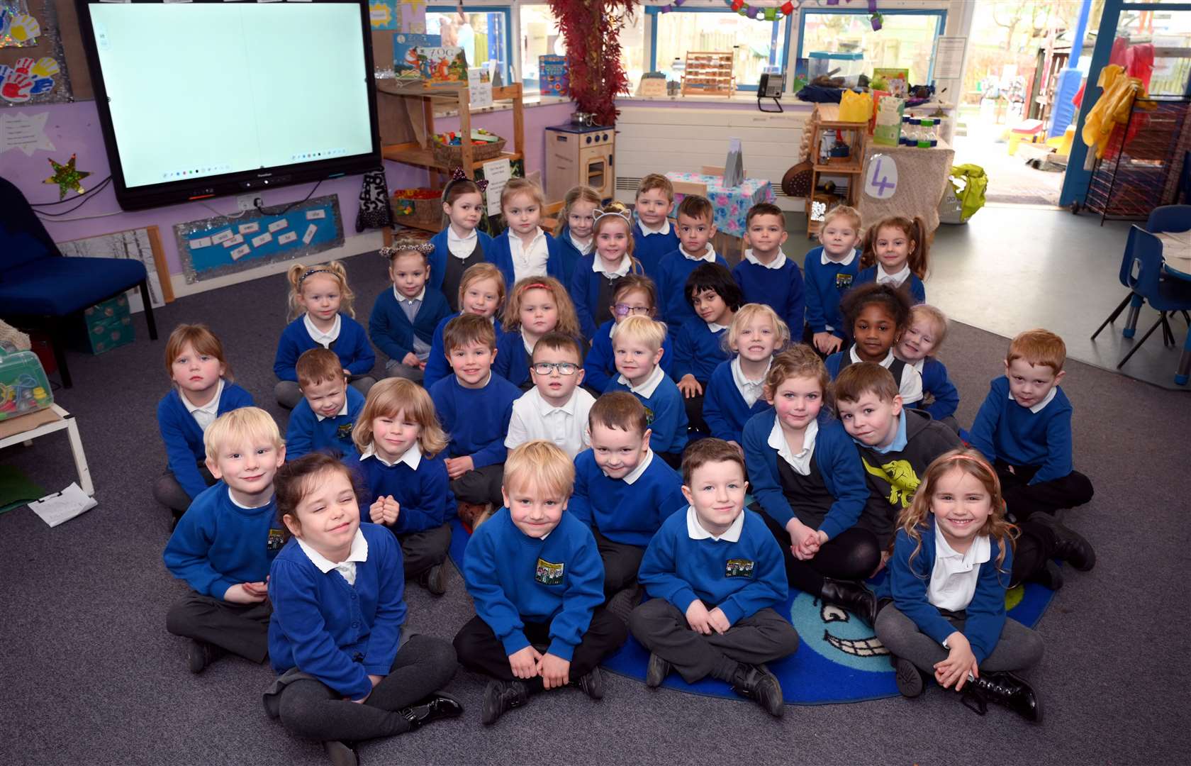Manea Reception class last year at Manea Community Primary School