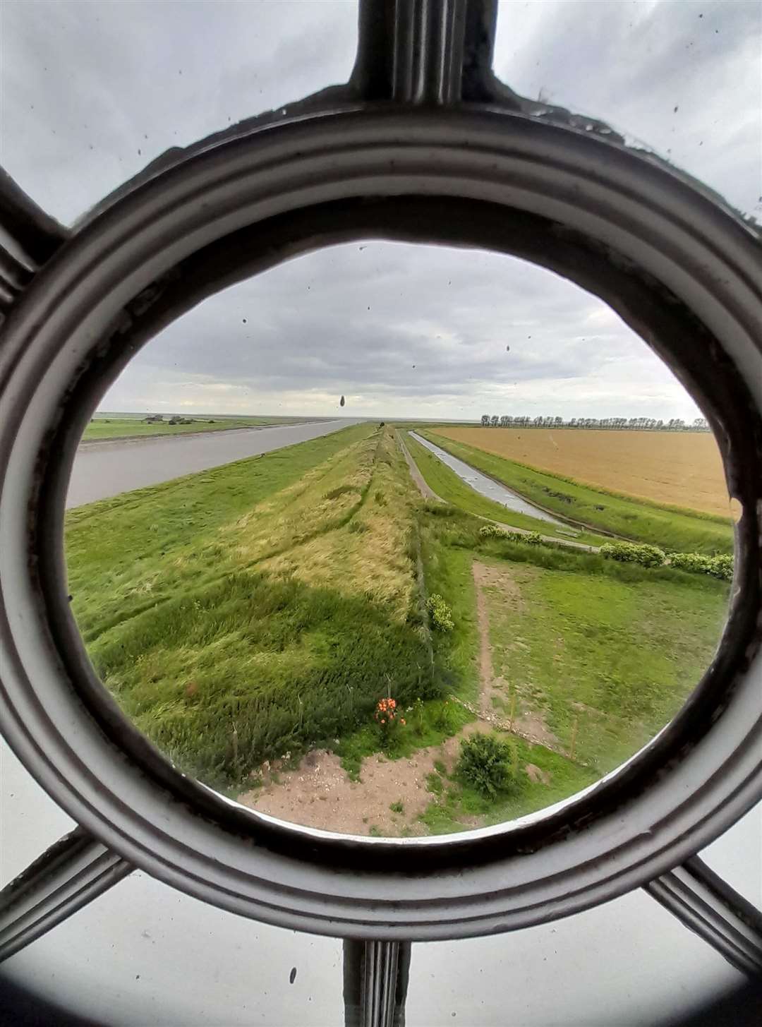 Looking out over the last great wilderness - Sir Peter Scott Ligthouse, Sutton Bridge, Lincolnshire. Copyright Kate Chapman