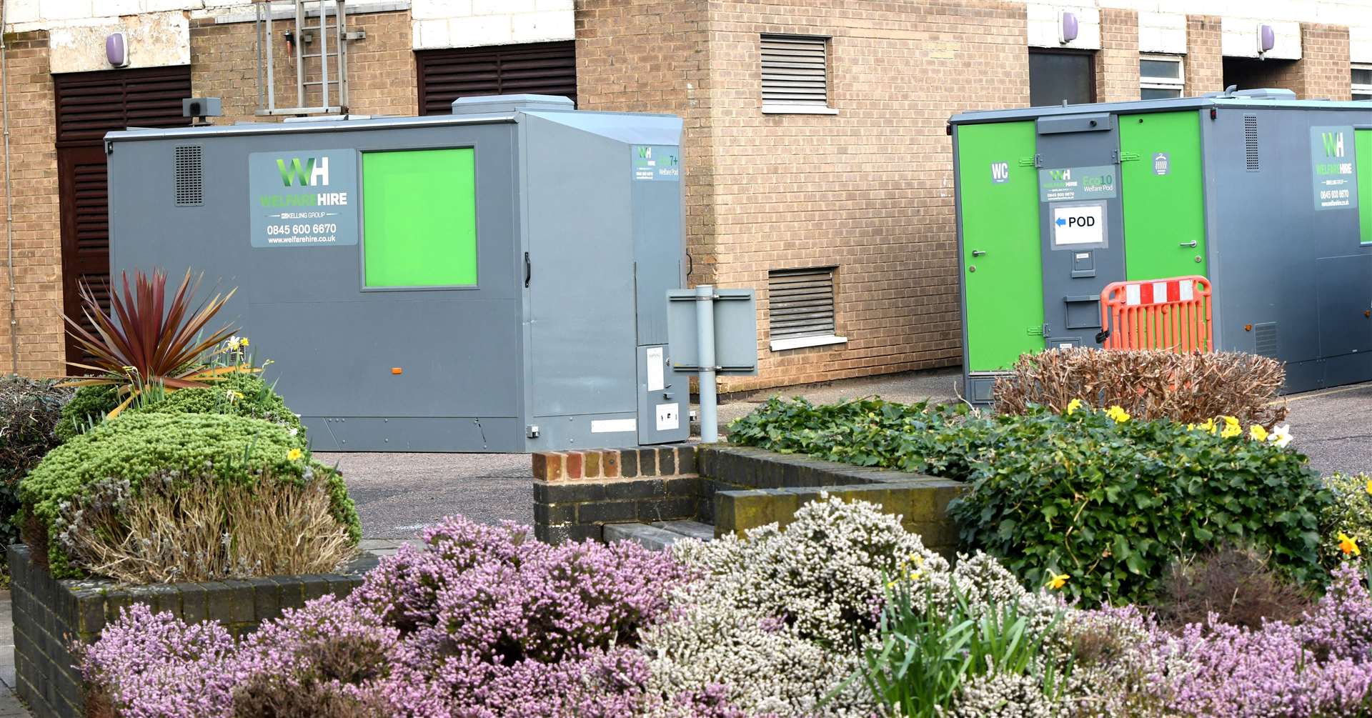 Coronavirus pod at Wisbech Hospital. (30669077)