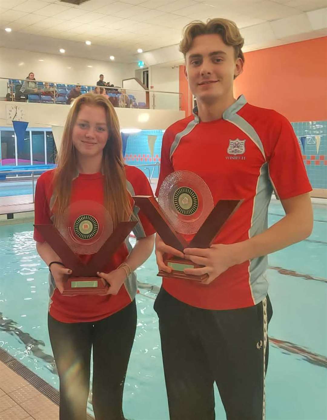 Club captains Abigail Condon and Oliver Smithee