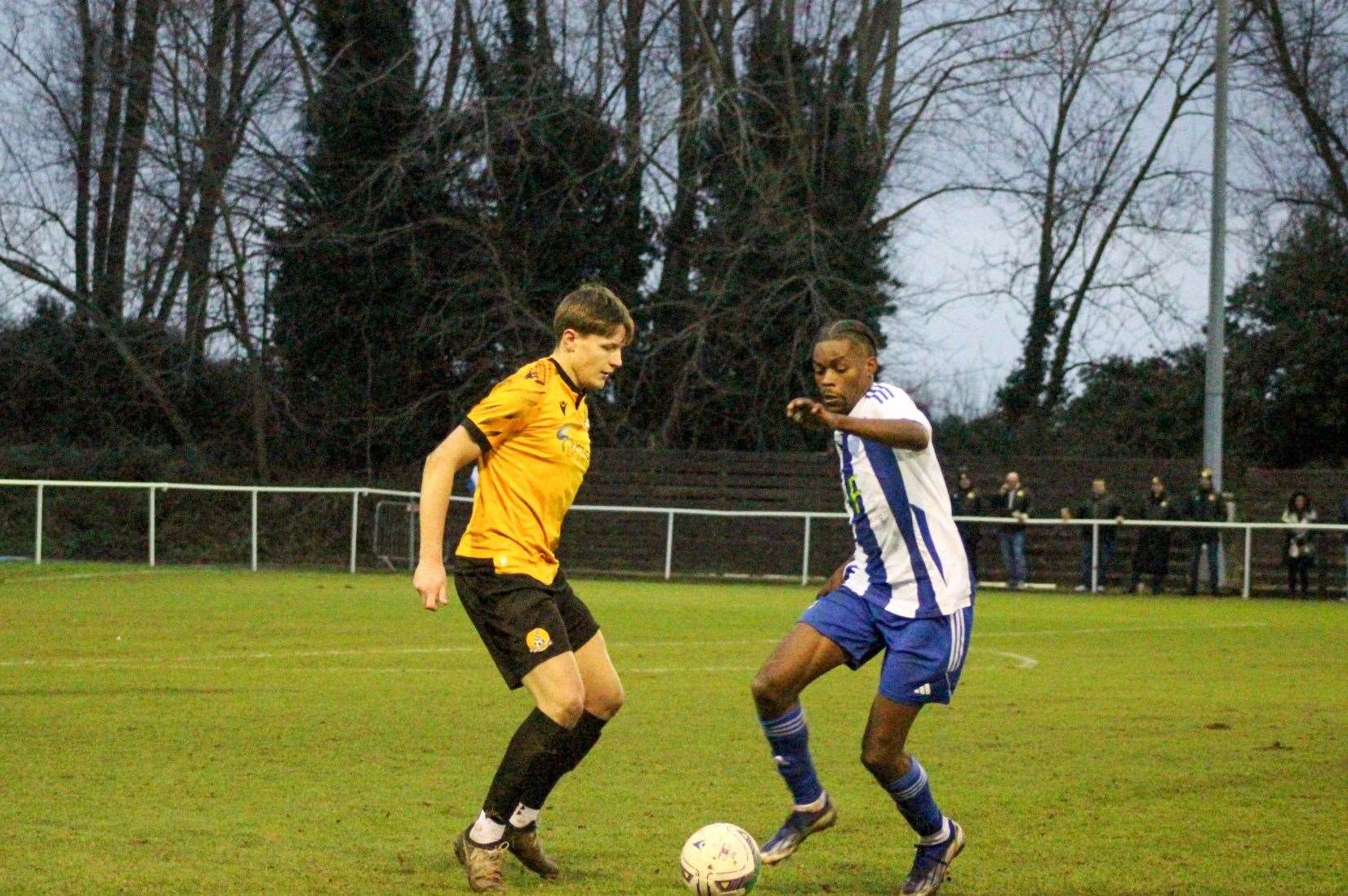 Action between Eynesbury Rovers and March Town. Picture: Amber Kent