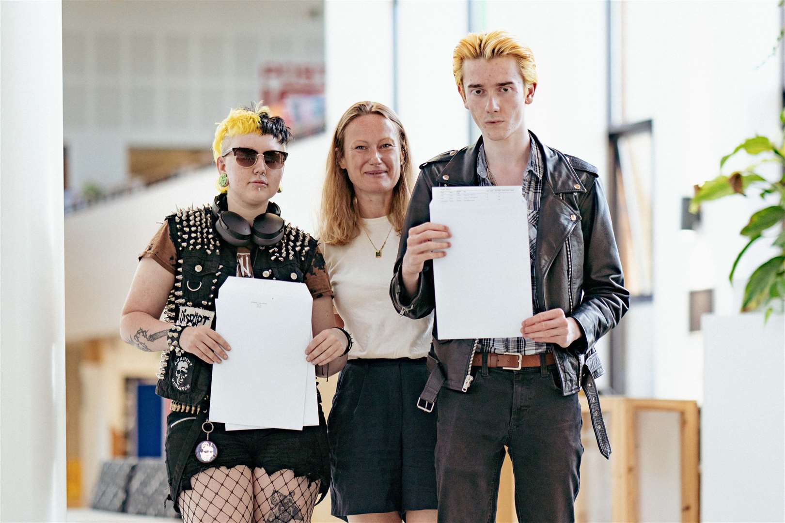 Thomas Clarkson Academy students celebrate impressive A level results. Picture: Barking Dog Media/Image5.uk