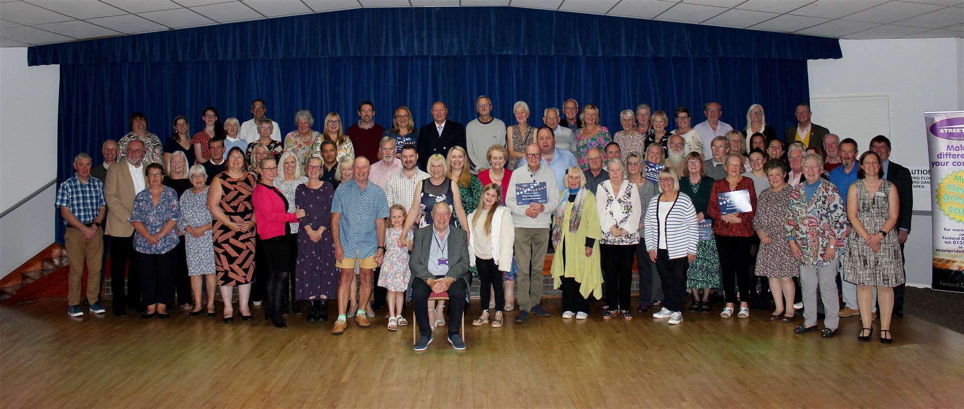 Volunteers pictured at Fenland District Council's 2023 Celebration Evening