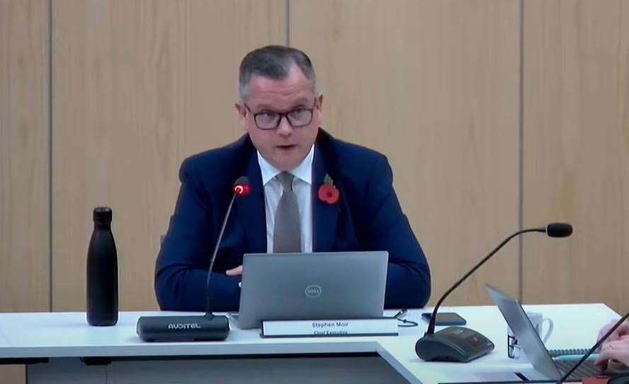 Stephen Moir pictured at the meeting.
