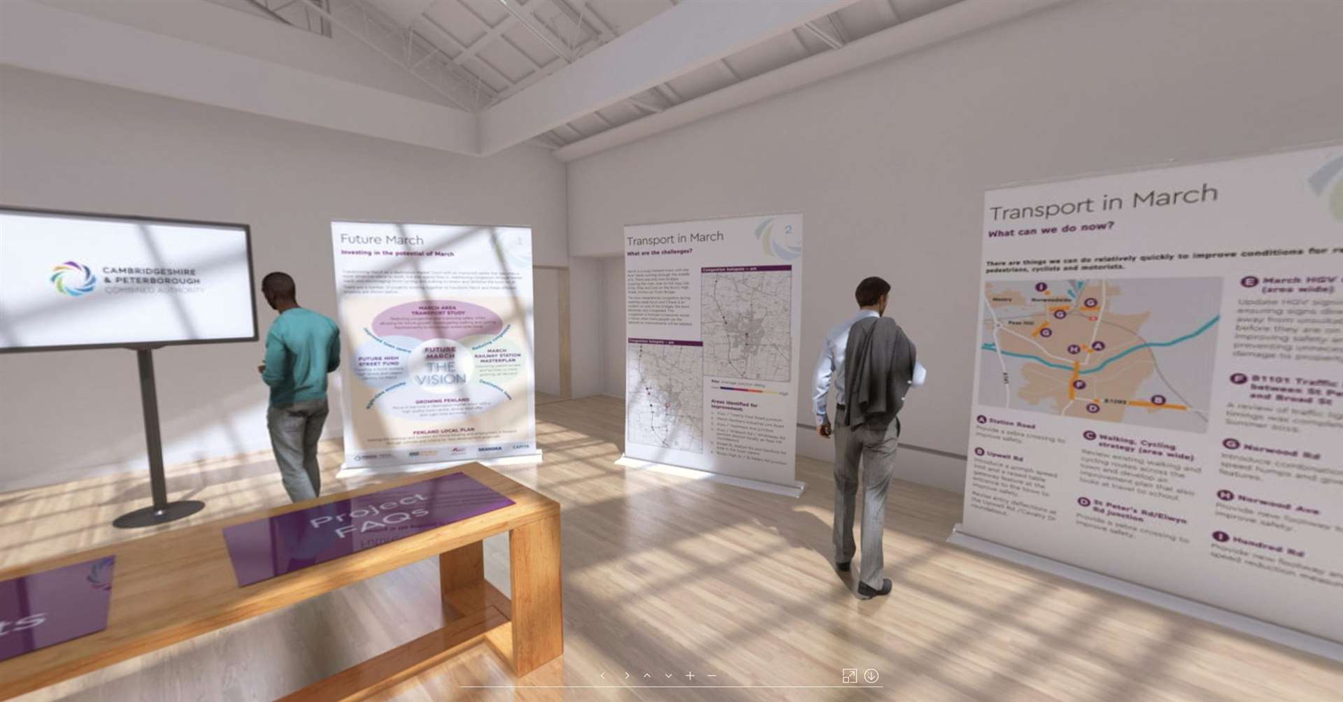 Over 4,000 people visited the virtual March transport consultation room.