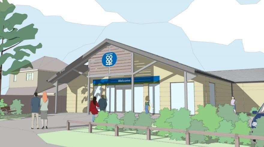 An artist's impression of what the new store will look like