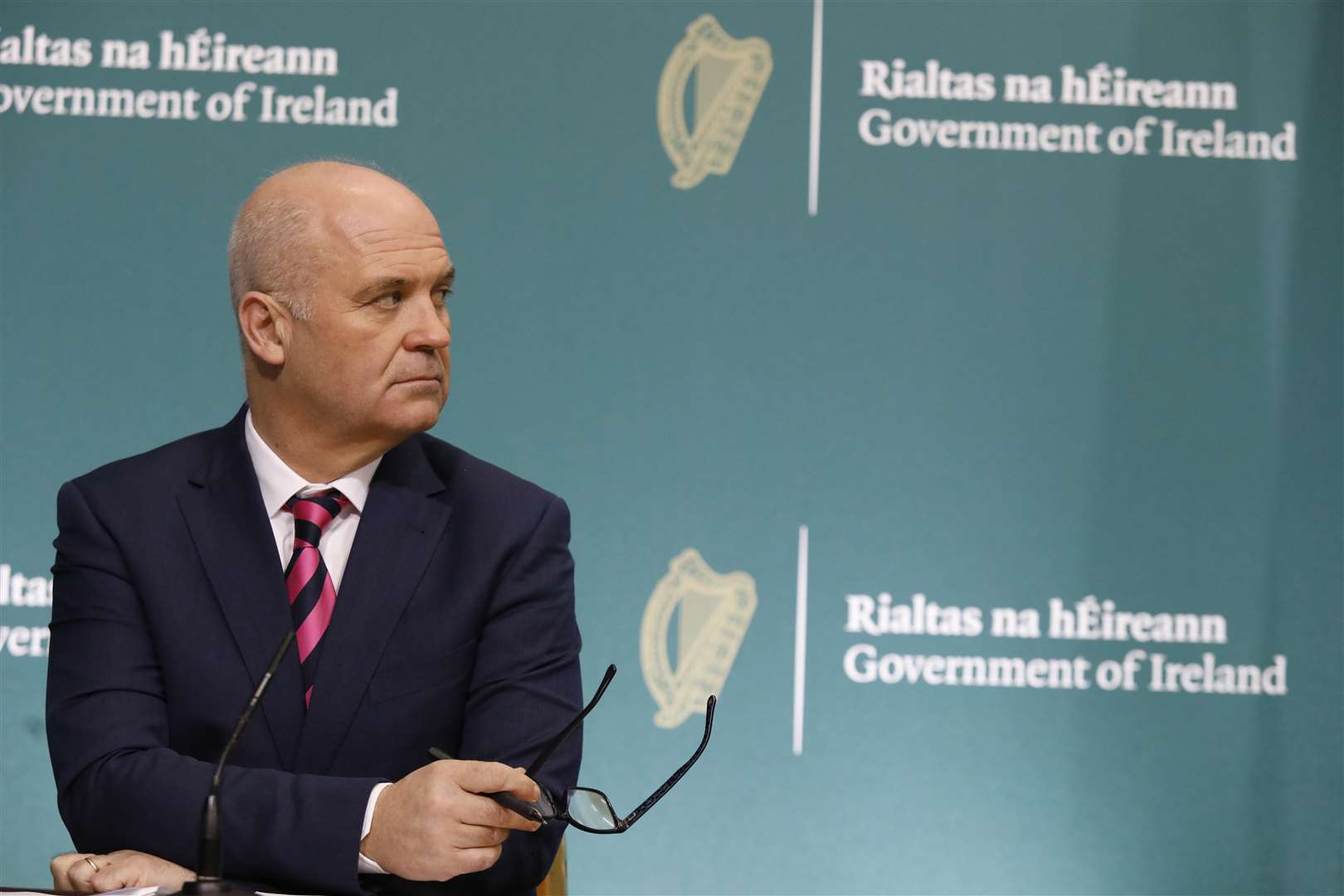 Dr Tony Holohan said social distancing on an aircraft would represent a challenge (Leon Farrell/PA)