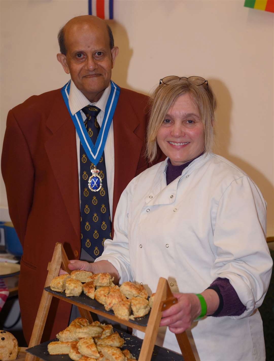 Wisbech food festival Dr Bharatkumar Khetani High Sheriff of Cambridgeshire and Alison Sloan
