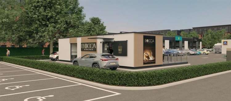 What the new drive-thru coffee shop might look like.
