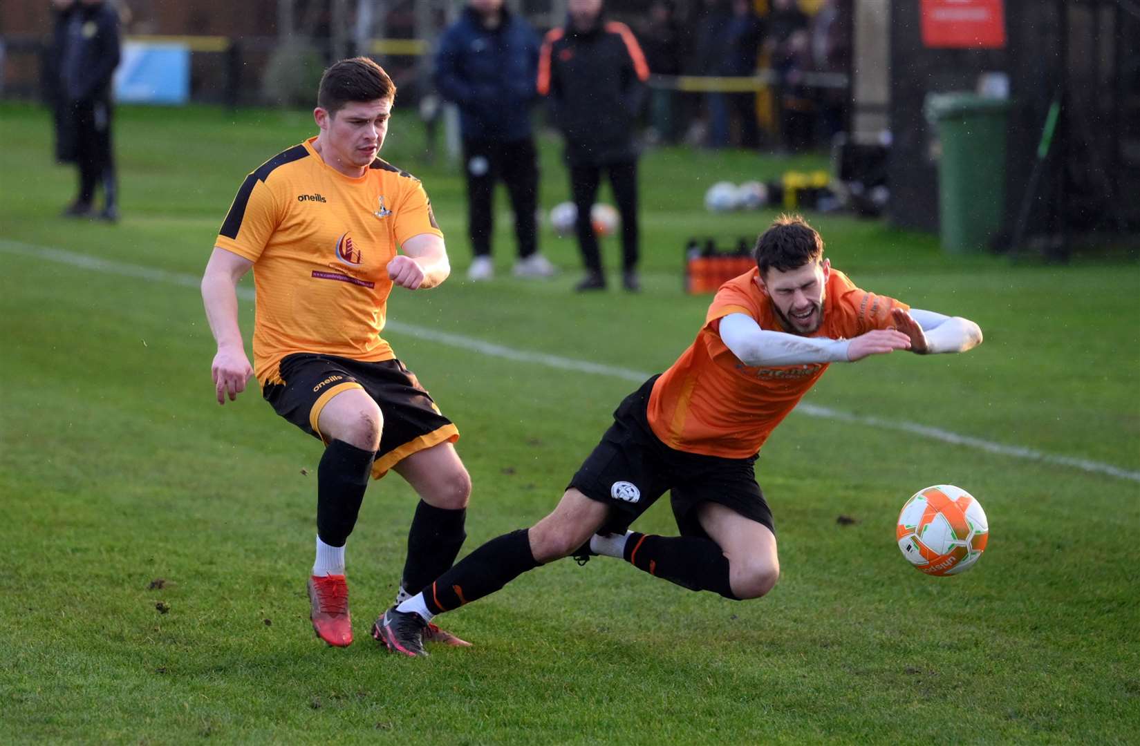 Jack Friend in Hares action last season