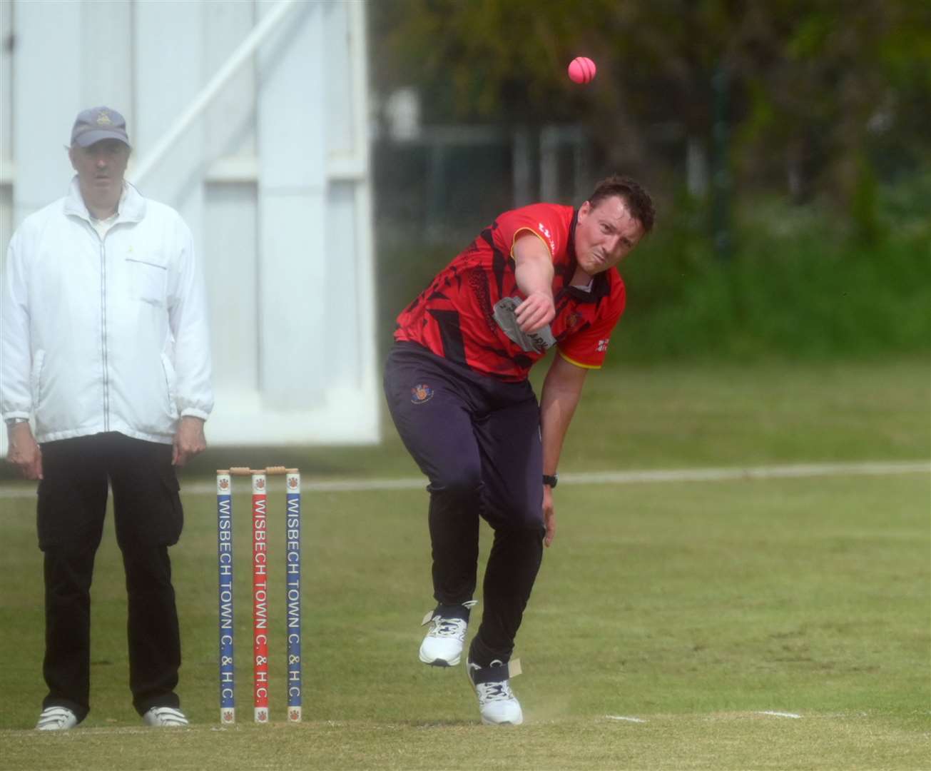 Wisbech's Kieran Haynes took 2-22 from seven overs on Saturday. Picture: Adam Fairbrother
