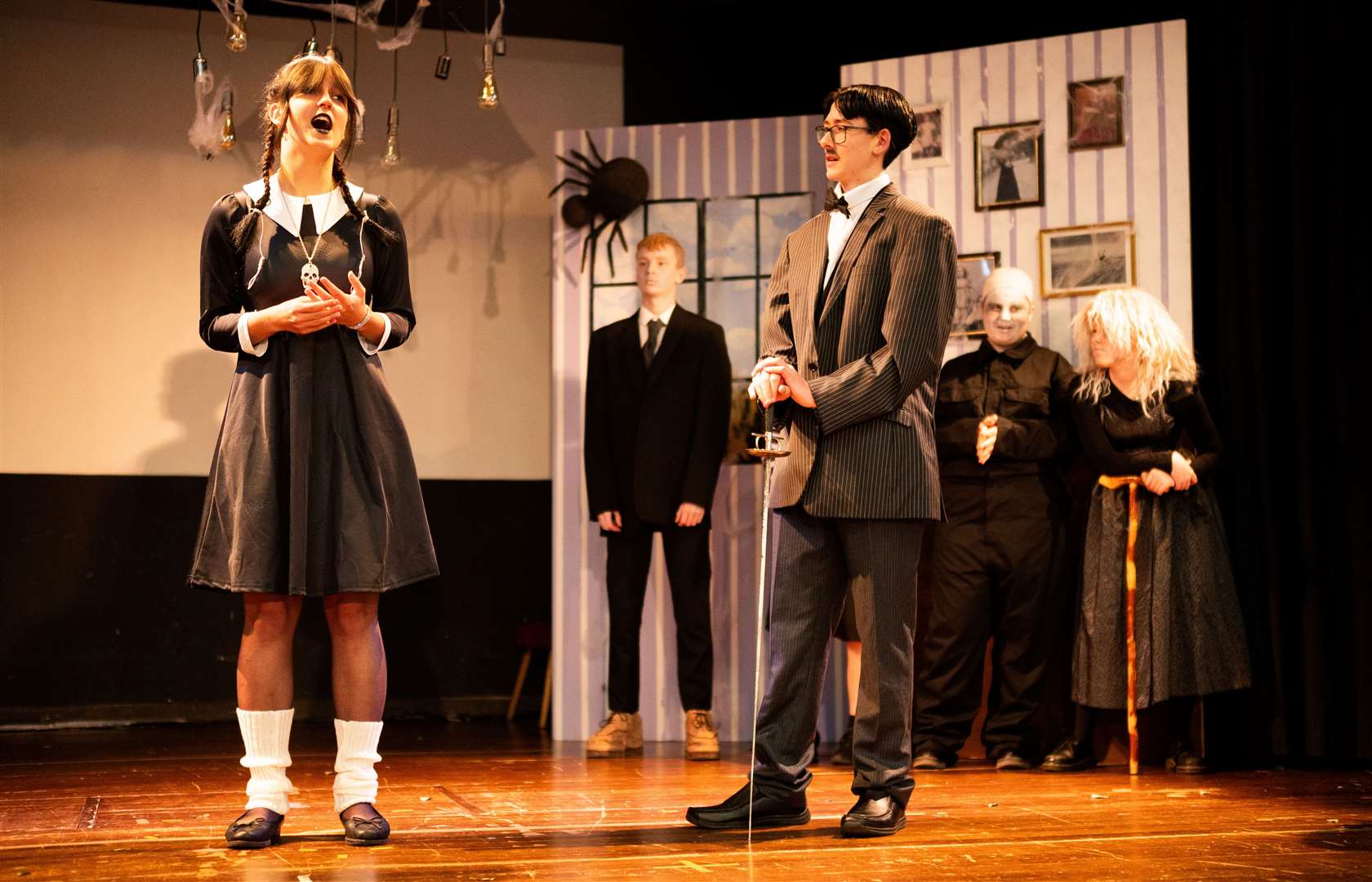 Morticia, Gomez, Wednesday and Puglsely will be joined by Uncle Fester, Grandmama and Lurch, when Marshland High School stages The Addams Family Musical from November 7 to 9.