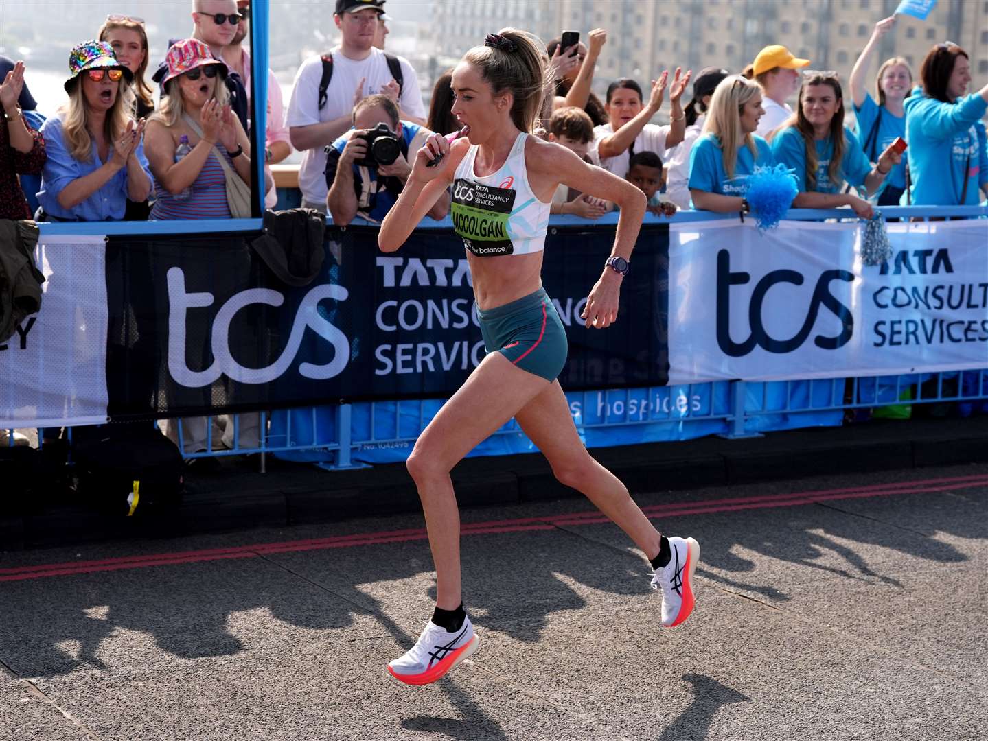 Eilish McColgan is among the competitors in the women’s elite London Marathon (Jonathan Brady/PA)