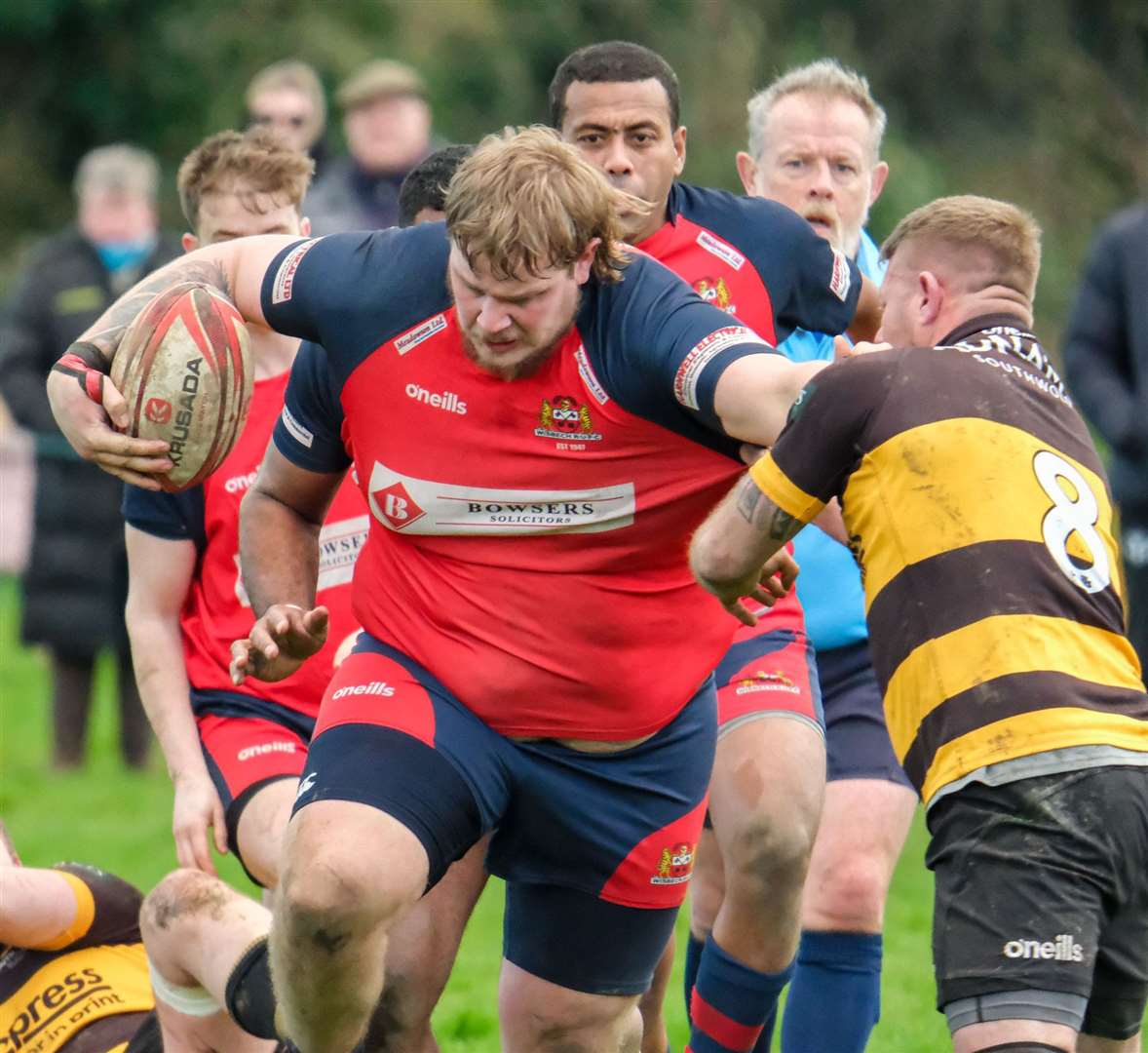 Man mountain Luke Green continues to impress. Picture: Andy Titmuss