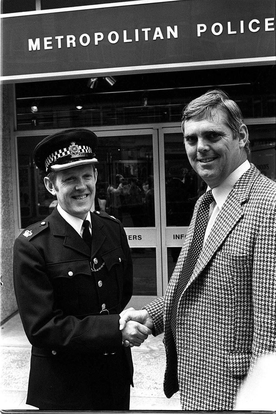 Pc Trevor Lock reporting back for duty after the siege (PA)