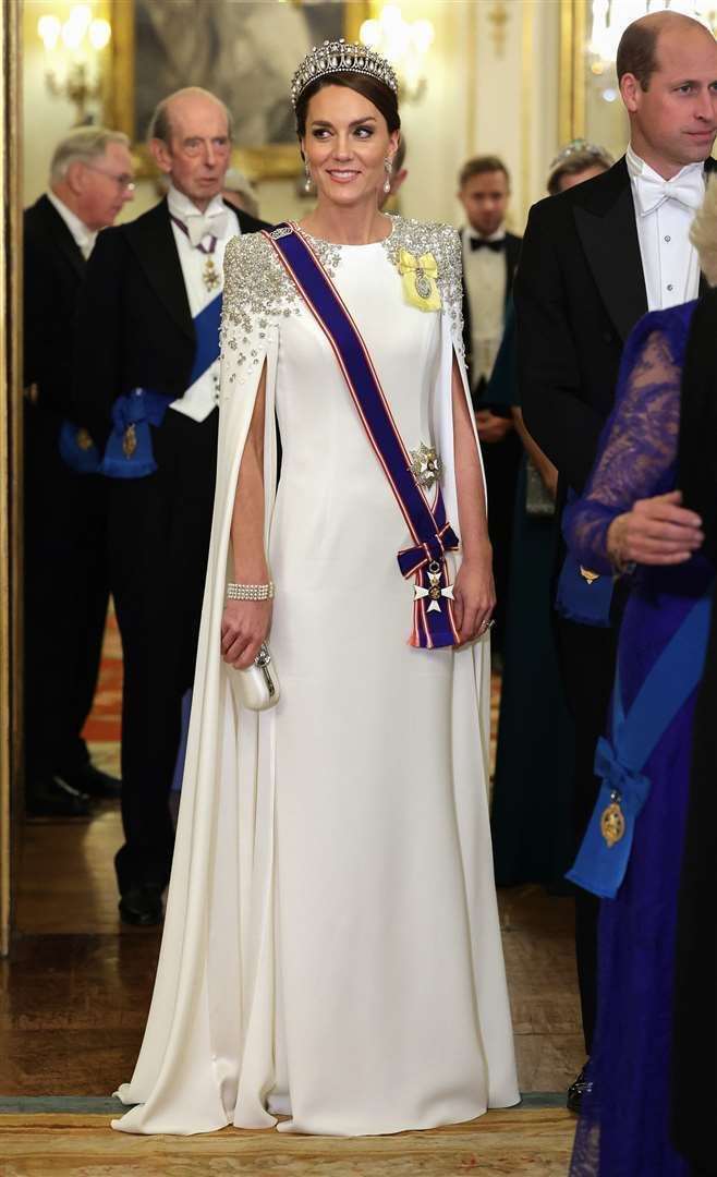The Princess of Wales during the state banquet at Buckingham Palace, held during the state visit to the UK by President Cyril Ramaphosa of South Africa (Chris Jackson/PA) (61597411)