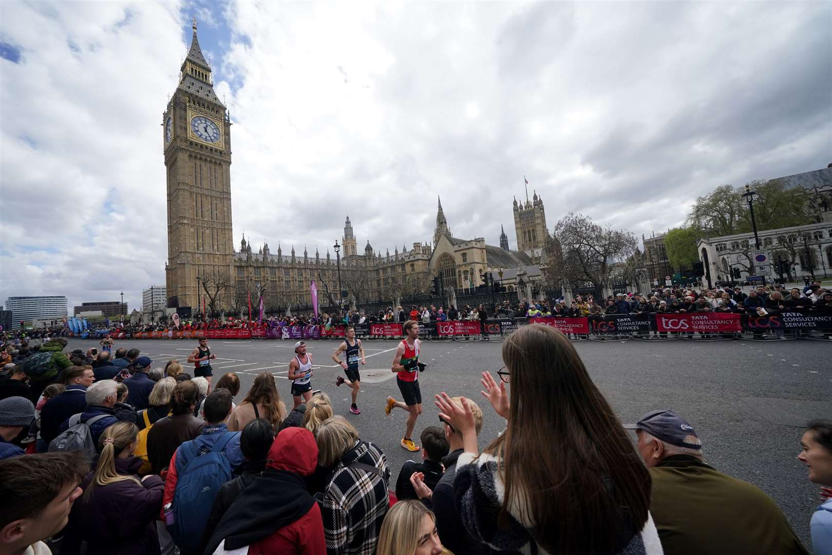 Parliament marks the final stage of the London Marathon course (Yui Mok/PA)