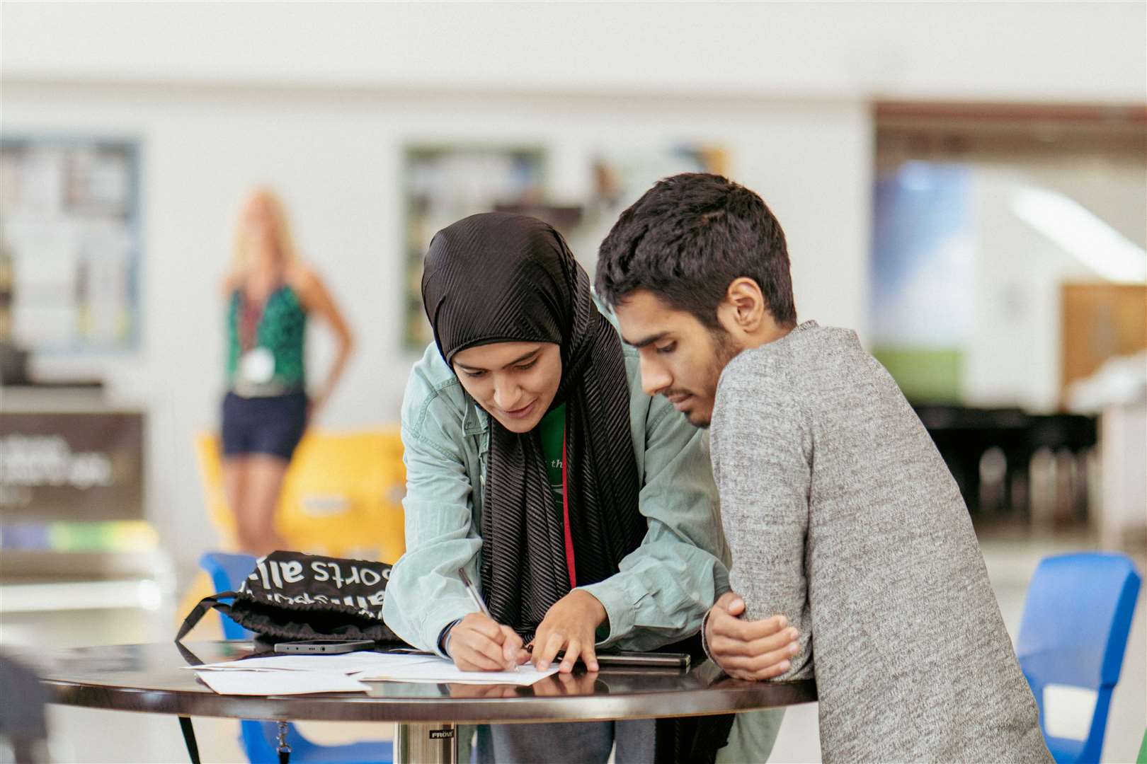 Thomas Clarkson Academy students celebrate impressive A level results. Picture: Barking Dog Media/Image5.uk