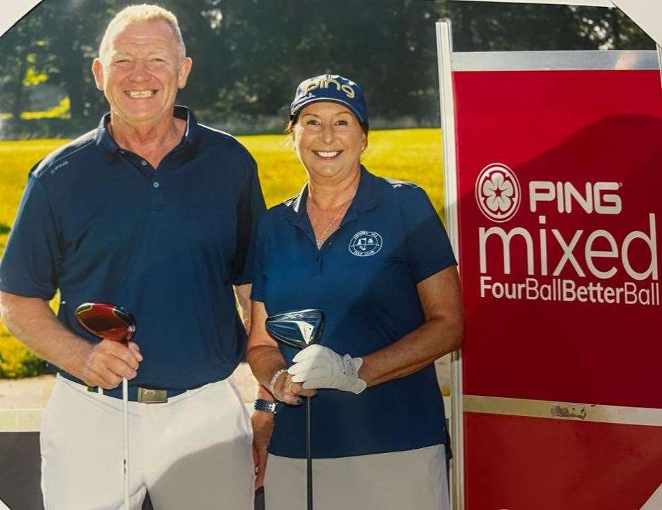 Nick and Kim Markillie finished second in the Ping Mixed 4 Ball Better Ball Finals