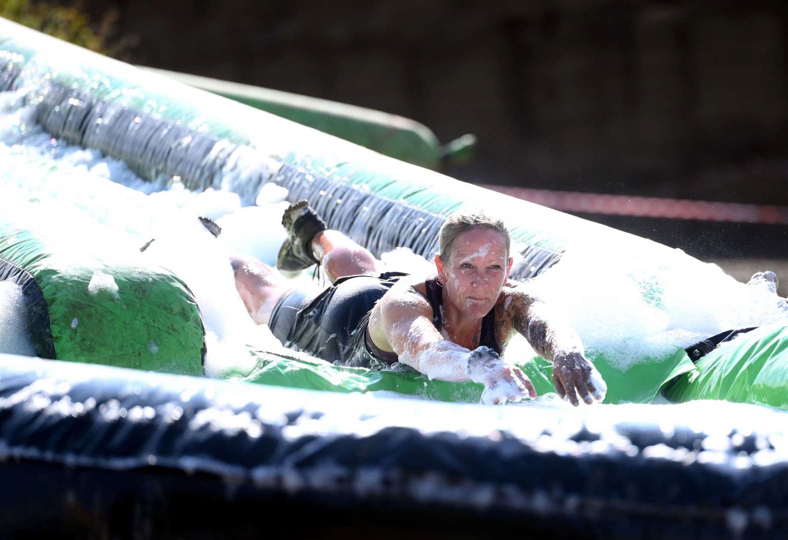 Soapy fun at Washbrook Farm