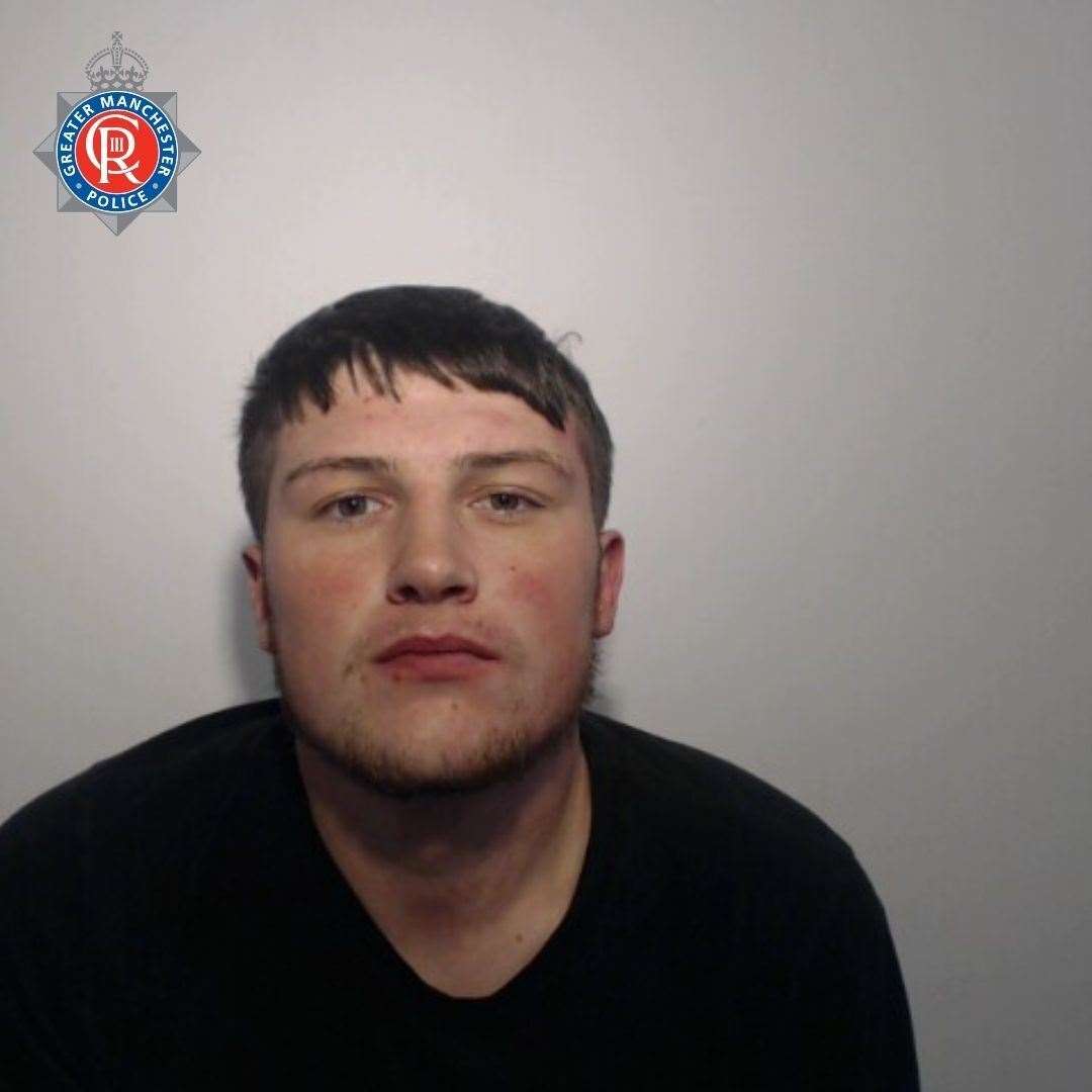 Brandon Harwood, 25, from Bolton, who has been jailed for 10 years (Greater Manchester Police/PA)