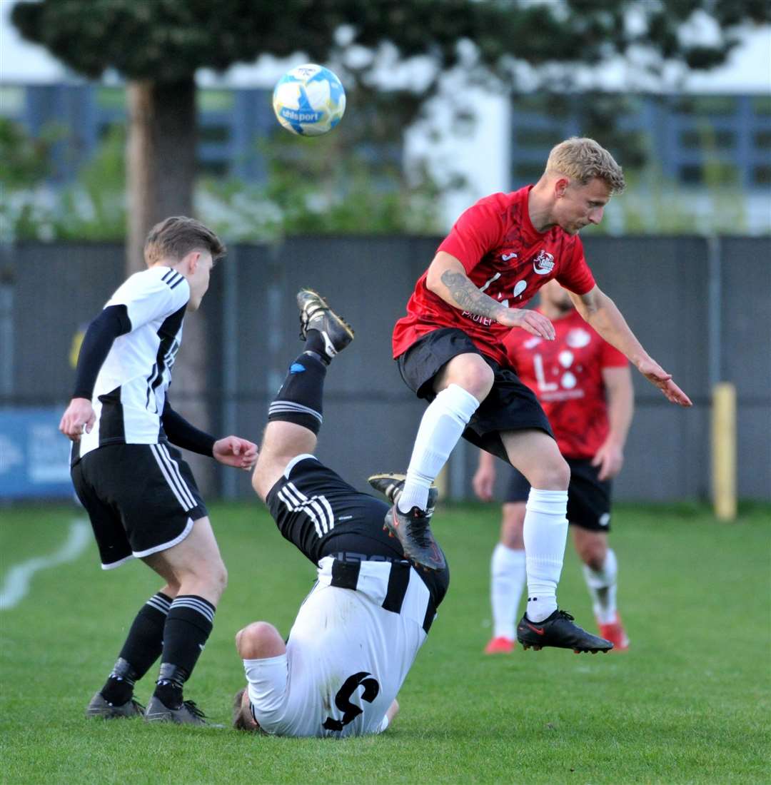 Action from the Spalding Inter-Services Cup final between Long Sutton and Tydd. Photo: Chris Lowndes