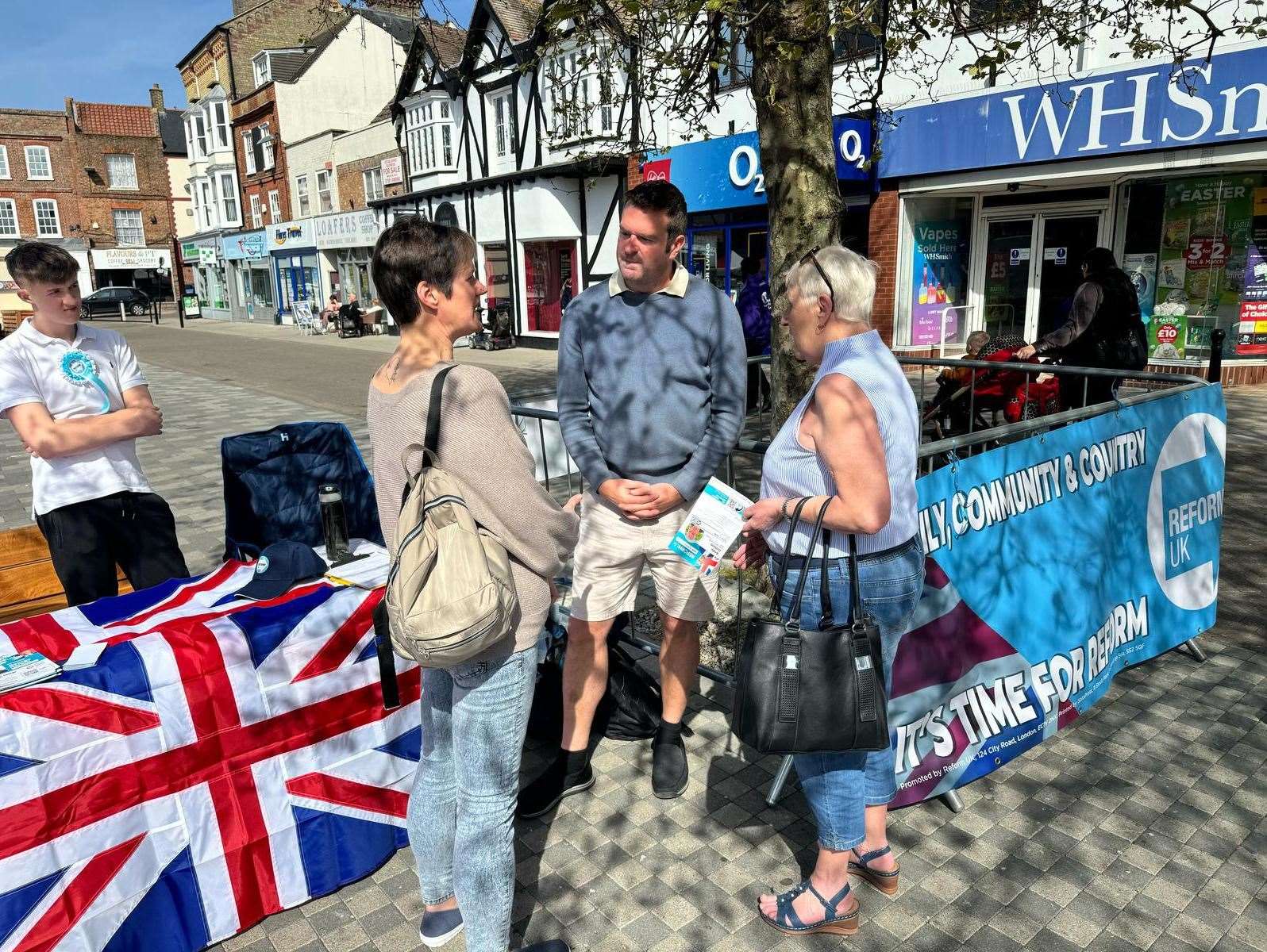 Reform UK were campaigning in Wisbech
