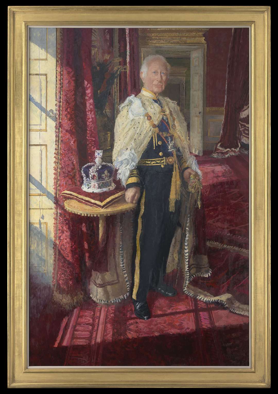 The King’s full-length portrait (His Majesty King Charles III 2025/Royal Collection Enterprises Ltd)