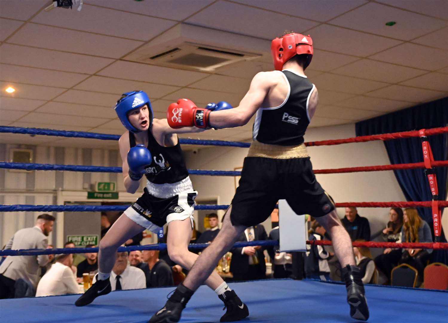 March Boxing Club evening of boxing..Josh Moulding (red) v Harrison Dickson. (55848606)