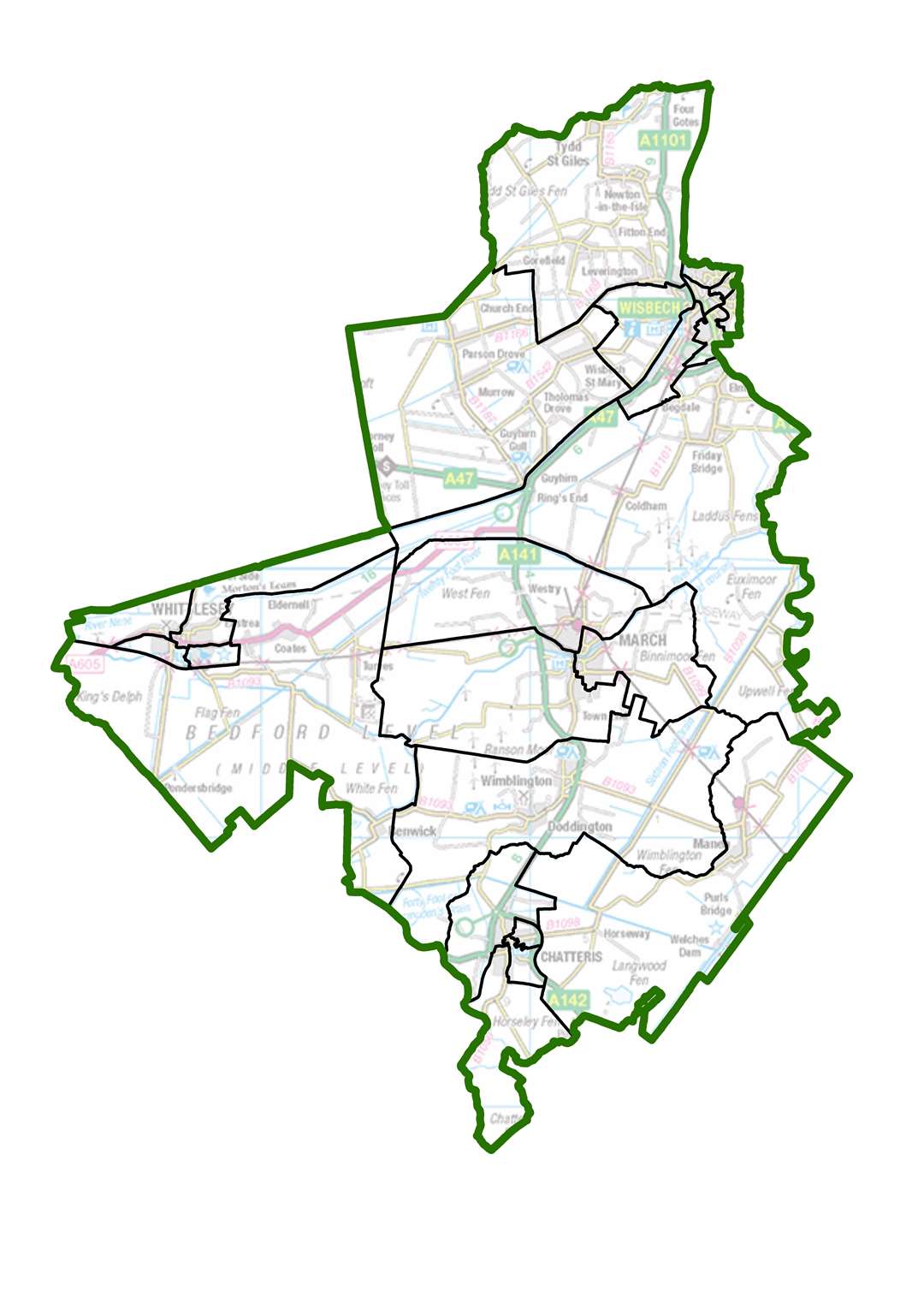 The current wards in Fenland District Council. (52693562)