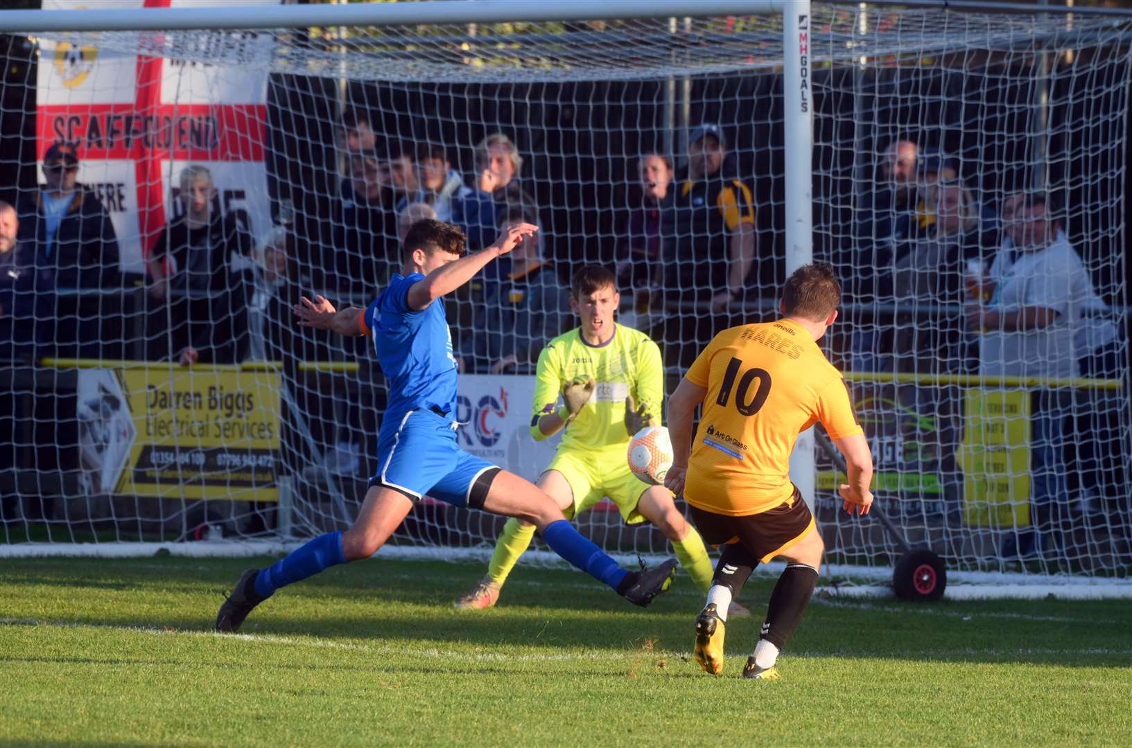 Jack Friend grabbed his 19th and 20th league goals of the season as March beat Newport Pagnell Town