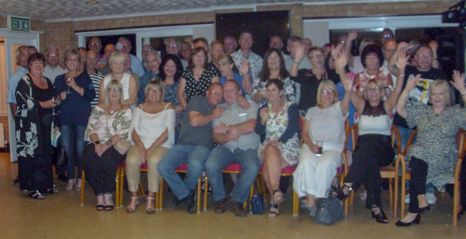 Fifty former Hereward School pupils enjoy a class reunion. (18087597)