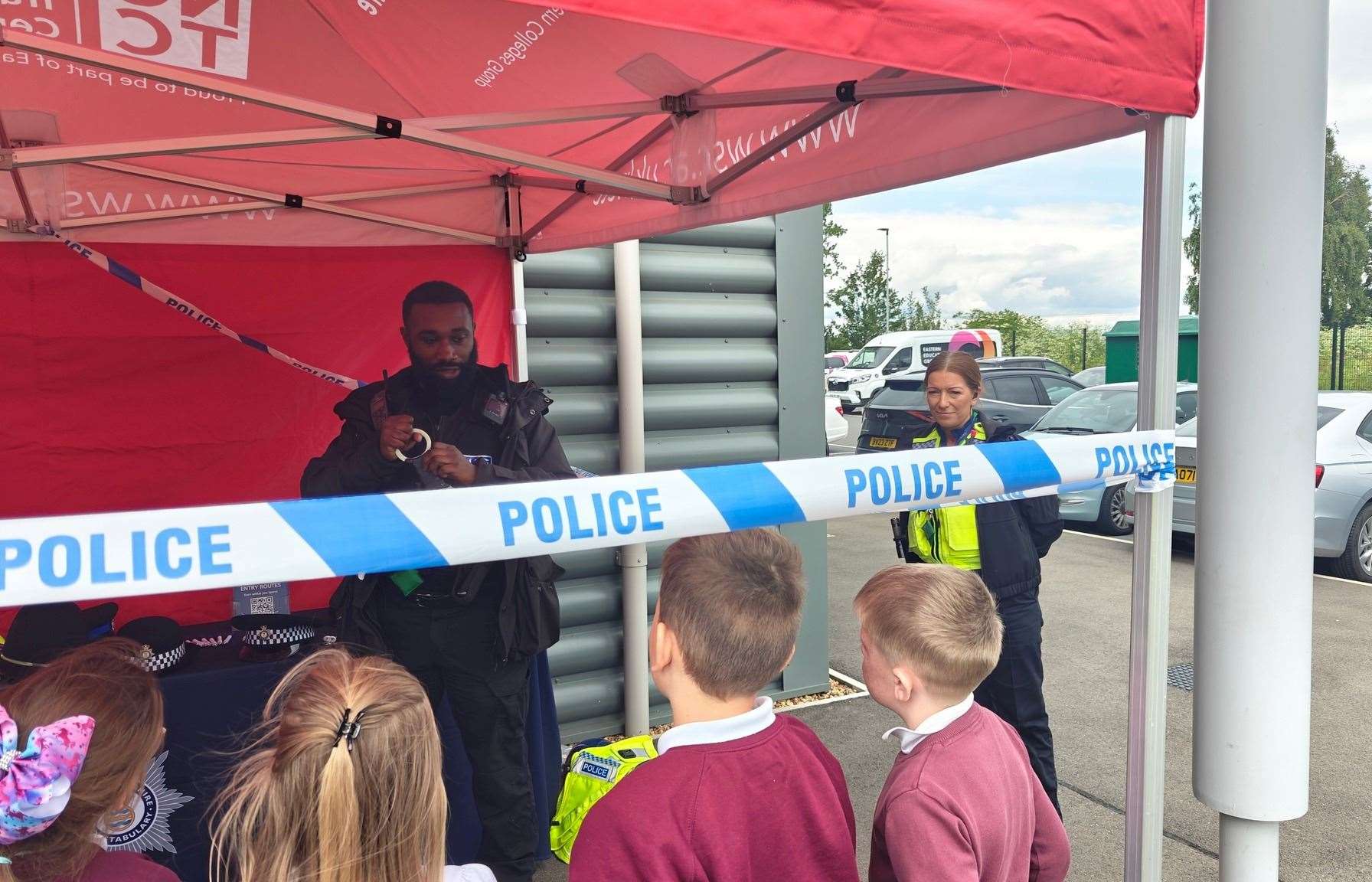 Policing Fenland joined other agencies and companies to talk about career opportunities to local primary school children.
