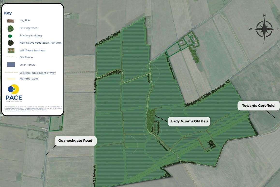The site proposed for a solar farm.