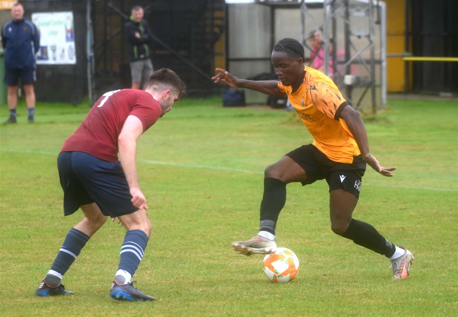 Flo Tsaguim was controversially sent off for March